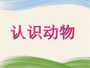 小班科学《认识动物》PPT课件教案小班教宝宝认识动物.ppt
