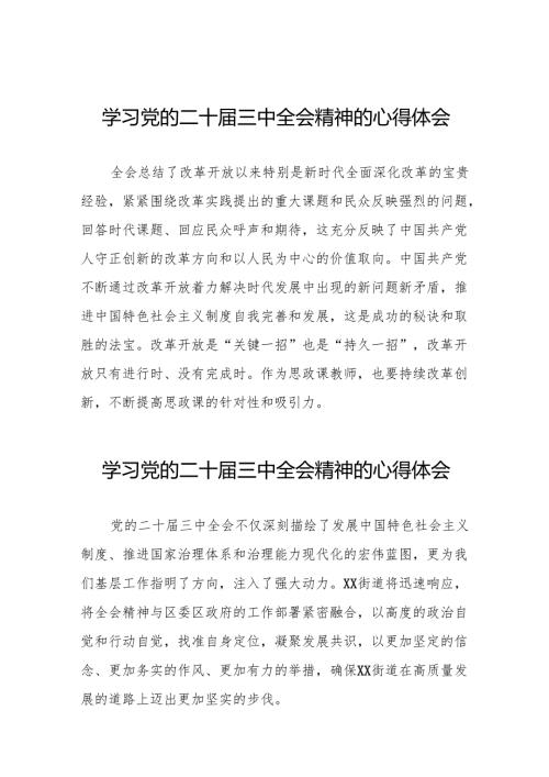 学习贯彻2024年党的二十届三中全会精神心得体会32篇.docx