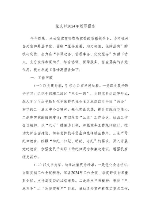 党支部2024年述职报告.docx