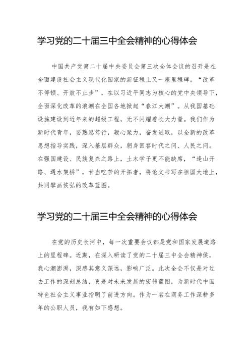 学习贯彻二十届三中全会公报的心得体会发言32篇.docx