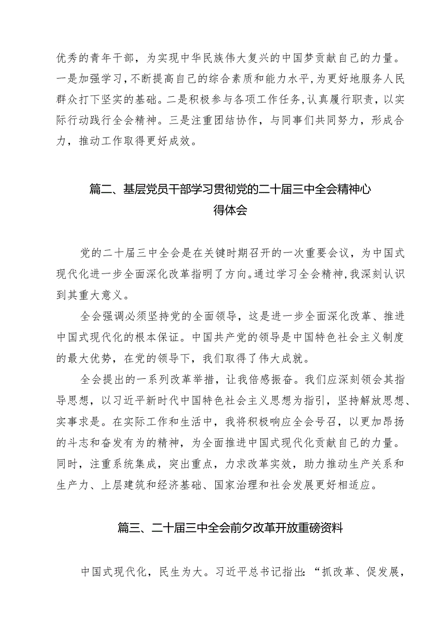 (11篇)市直机关青年干部学习贯彻党的二十届三中全会精神心得体会范文.docx_第3页