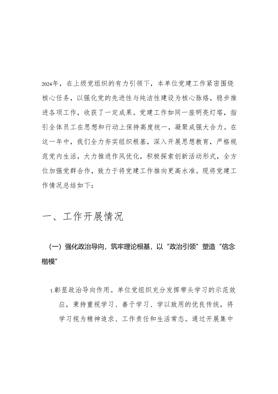 2024 党建工作总结及下一步计划(精选).docx_第2页