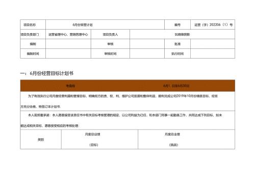 医美整形医院6月运营执行方案.docx