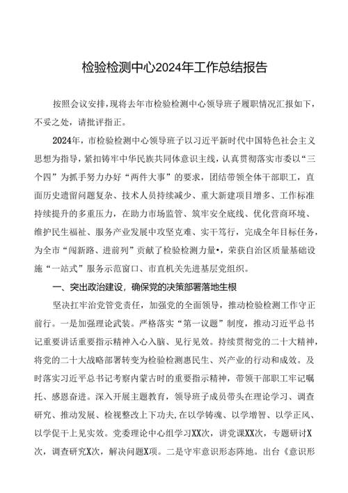 检验检测中心2024年工作总结报告3篇.docx
