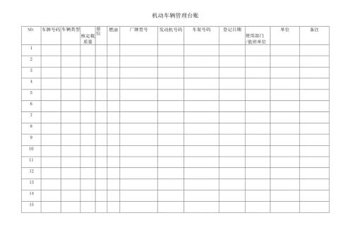 机动车辆管理台账.docx