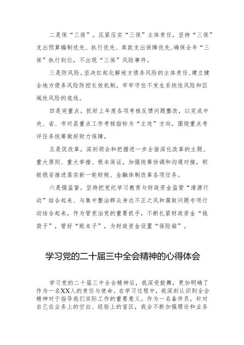 学习贯彻2024年二十届三中全会精神心得感悟简短发言32篇.docx