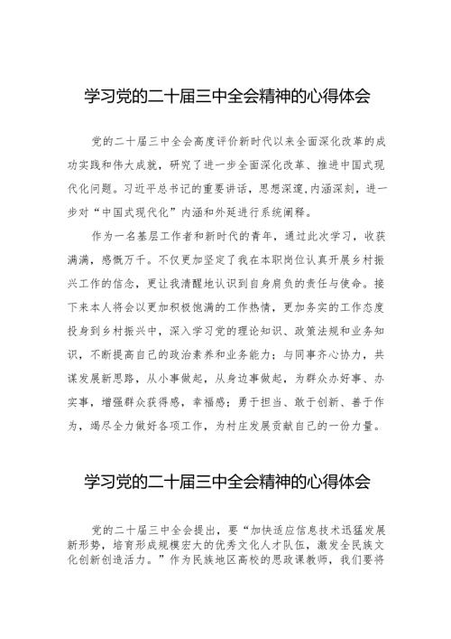 学习贯彻2024年二十届三中全会精神心得感悟合辑32篇.docx