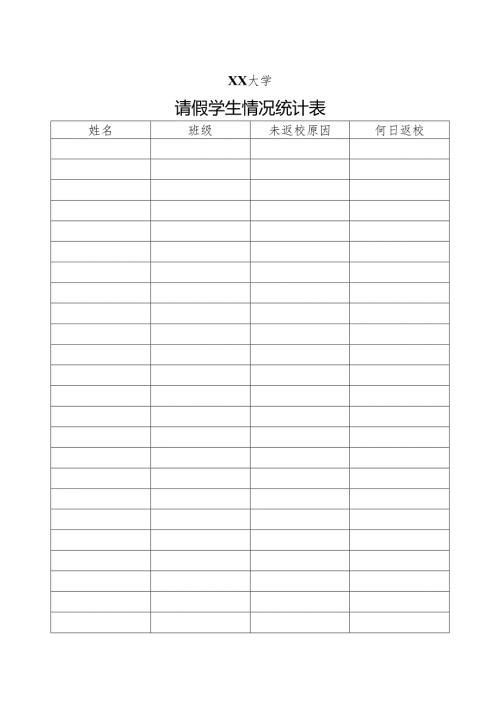 XX大学请假学生情况统计表（2024年）.docx