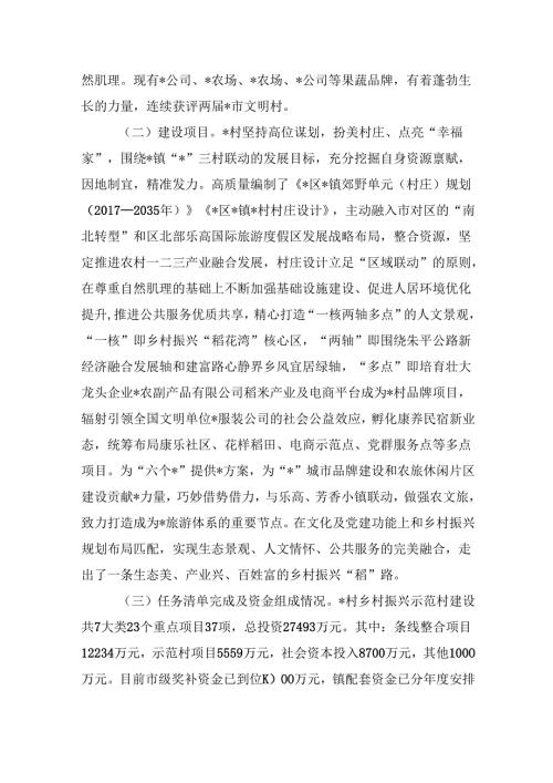 村乡村振兴示范村建设总结评估报告.docx