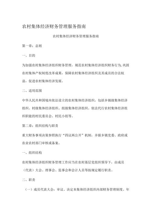 农村集体经济财务管理服务指南.docx