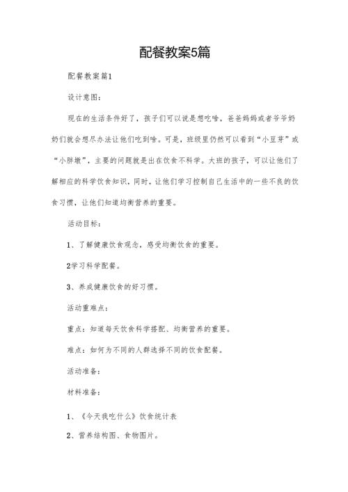 配餐教案5篇.docx