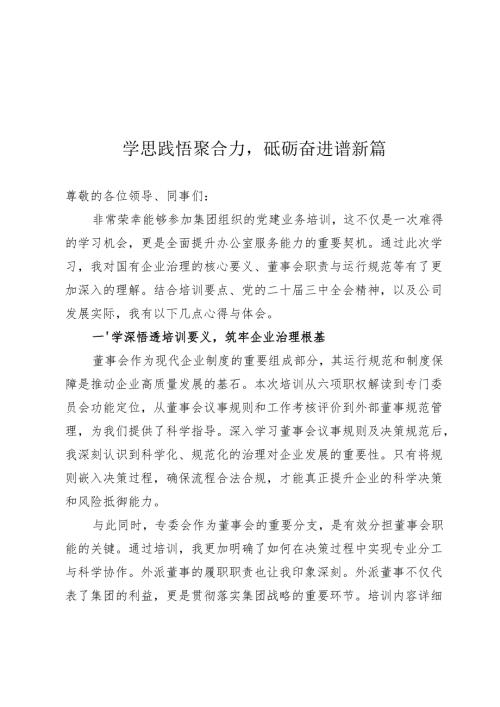 落实董事会规范化建设讲话稿.docx