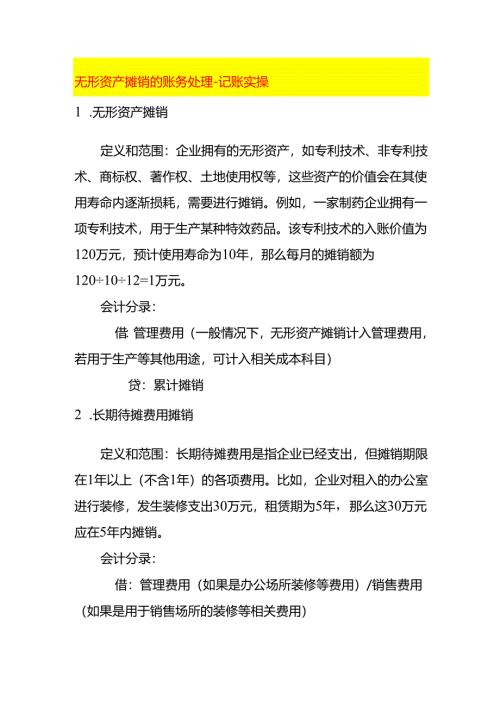 无形资产摊销的账务处理-记账实操.docx