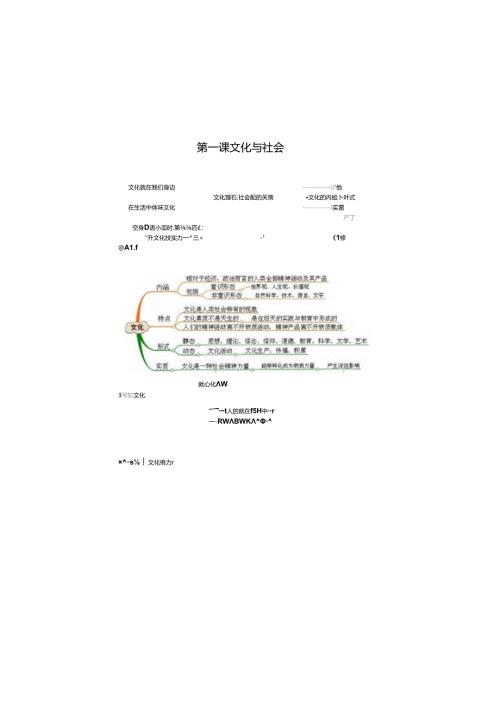 思维导图——文化生活部分范文.docx