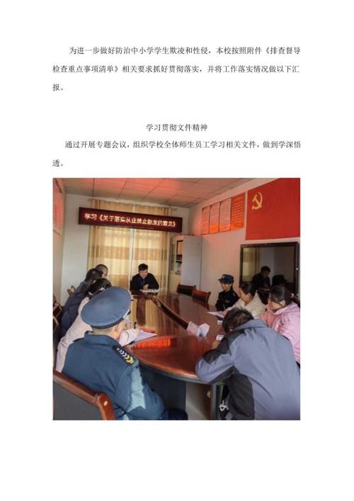 希望小学学生欺凌和性侵排查督导落实情况.docx