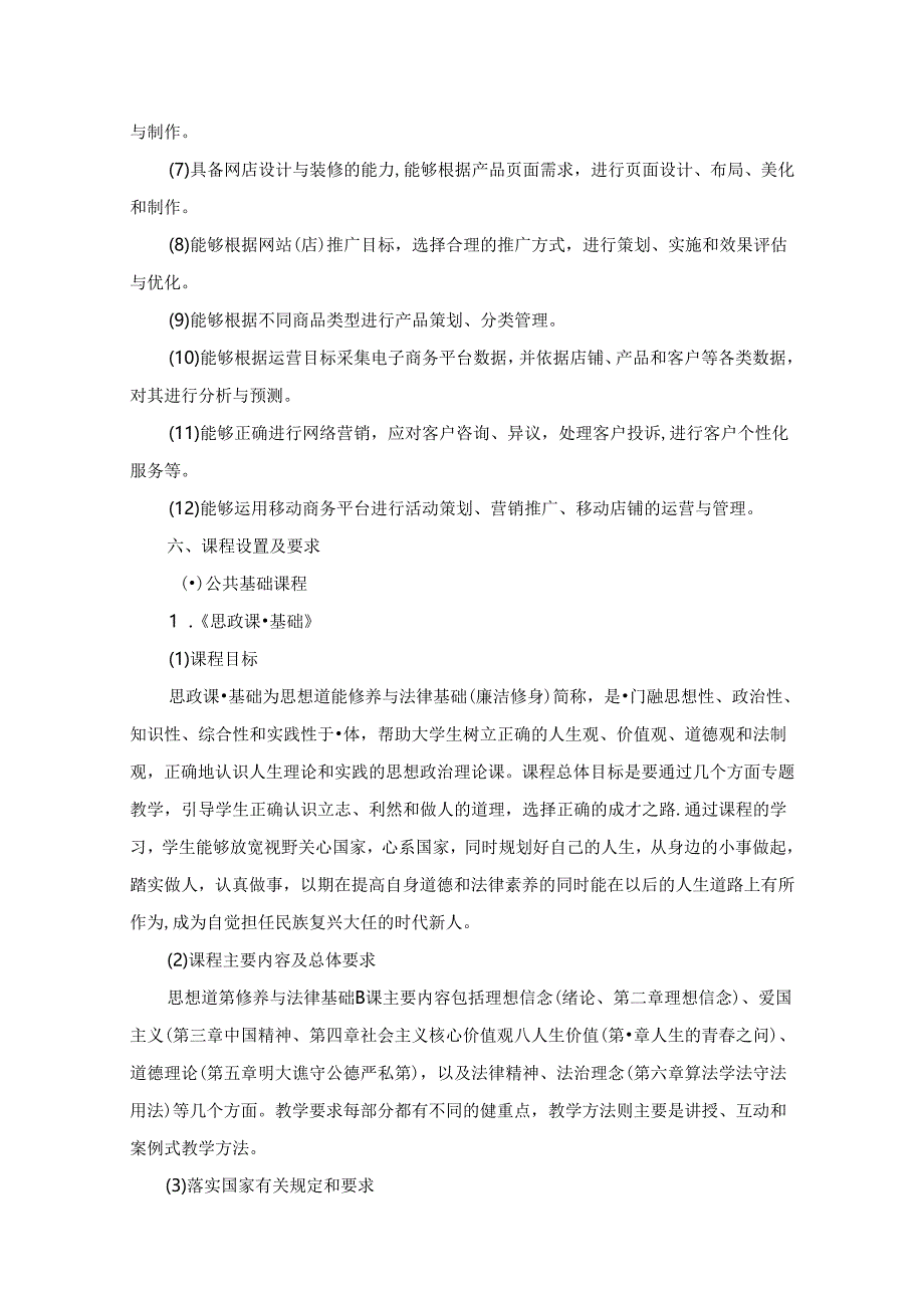 职业技术学院电子商务专业人才培养方案.docx_第3页