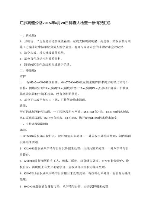 1标排查大检查情况2015.04.28.docx