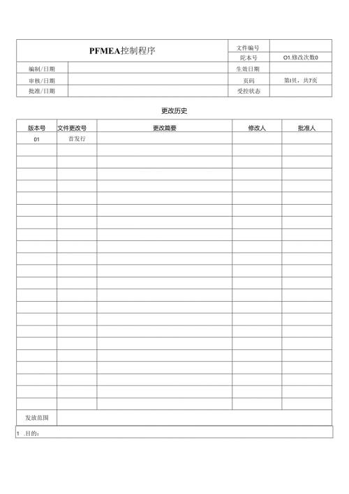 PFMEA控制程序.docx
