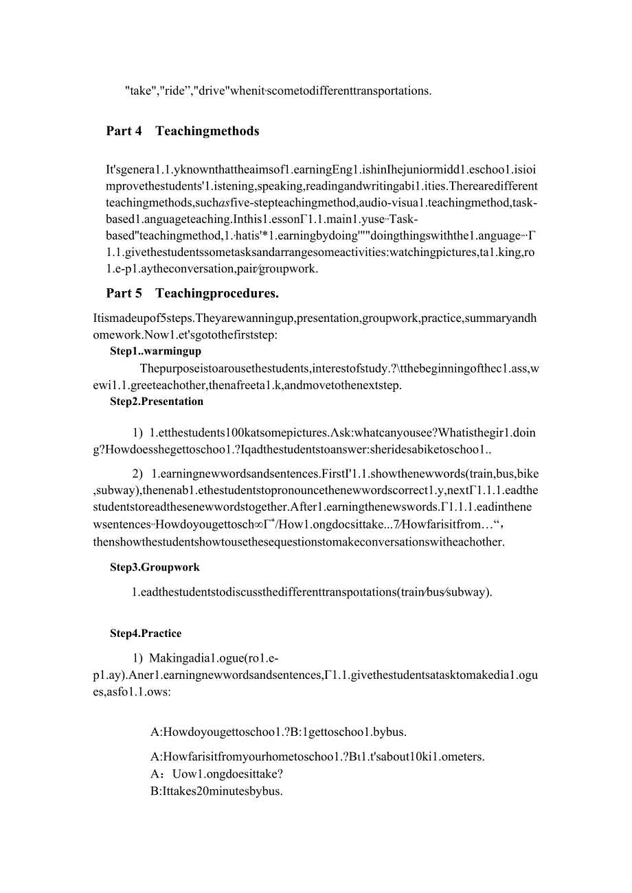全英文说课稿unit3-how-do-you-get-to-school.docx_第2页