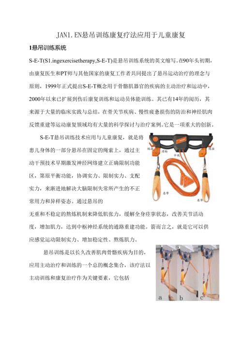 儿童悬吊训练(有图)介绍.docx