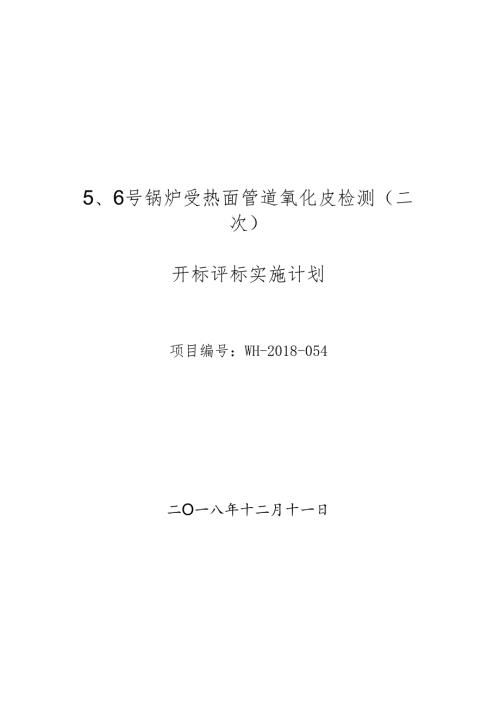 工程服务项目竞争性报价开标评标实施计划5.20.docx