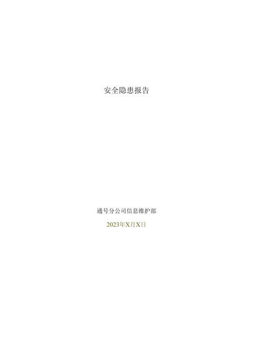 MMIS轨行区安全隐患排查报告_样板.docx