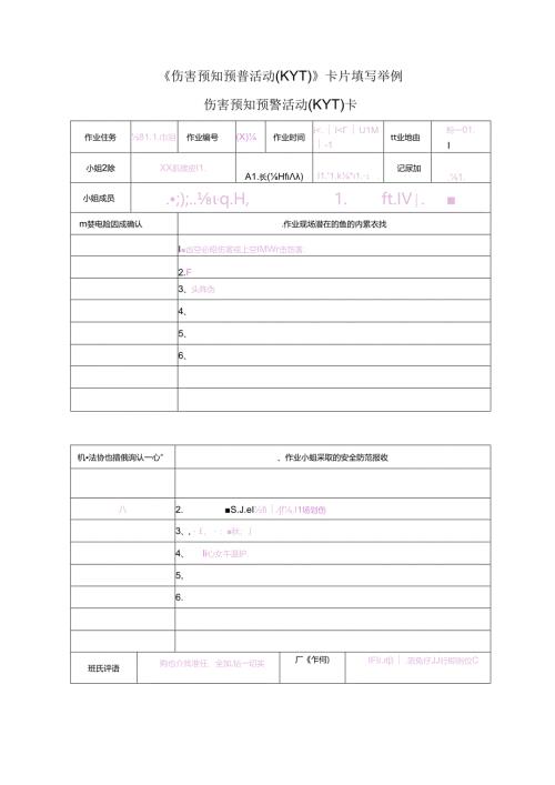 《伤害预知预警活动（KYT）》卡片填写举例.docx