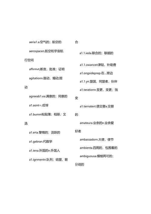 六级词汇表(打印版).docx