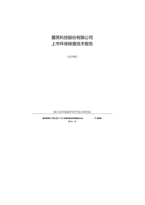 XX有限公司上市环保核查技术报告.docx