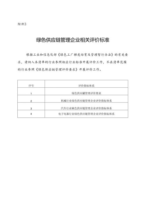 绿色供应链管理企业相关评价标准.docx