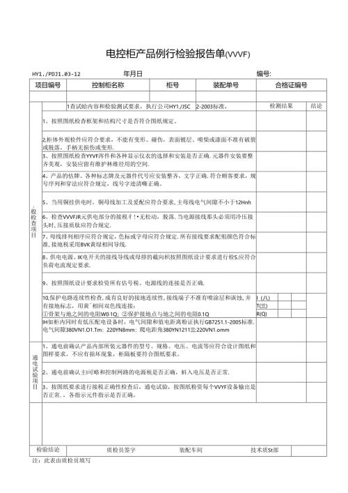 PDJL03-12VVVF产品例行检验报告单.docx