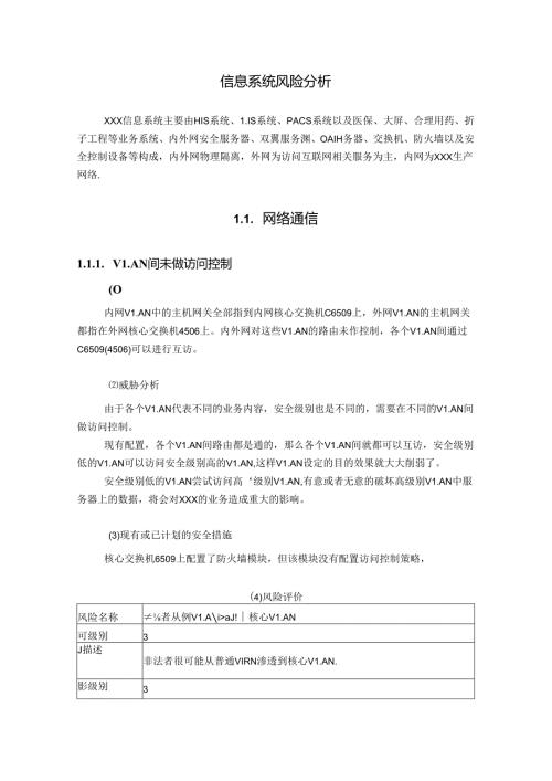 信息系统评估风险分析.docx