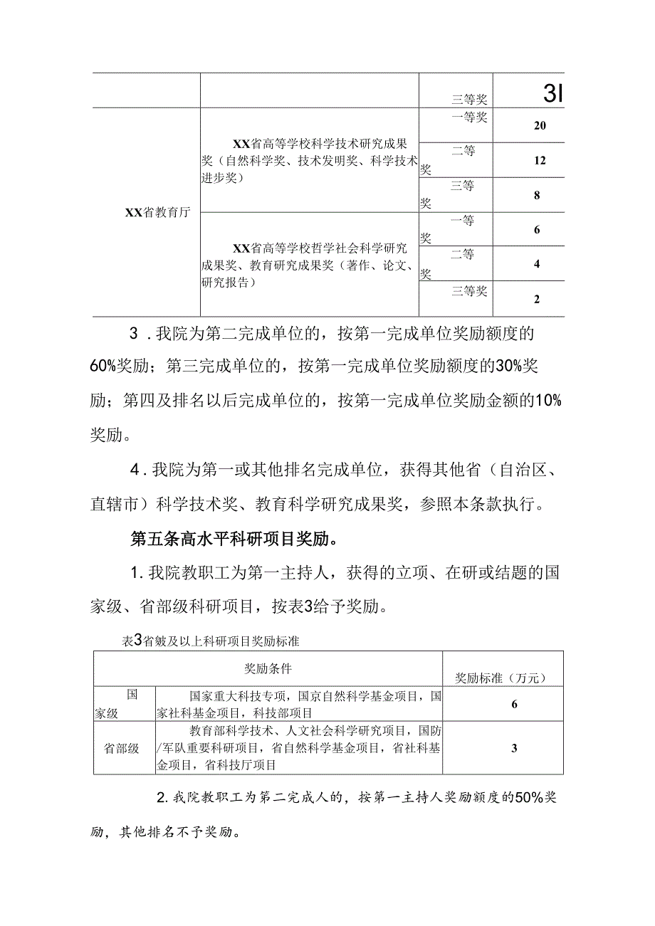 职业技术学院高水平科研成果奖励办法(试行).docx_第3页