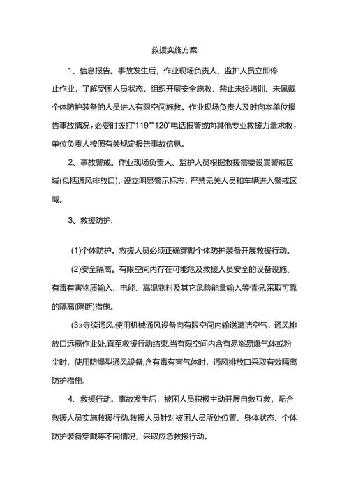 救援实施方案.docx