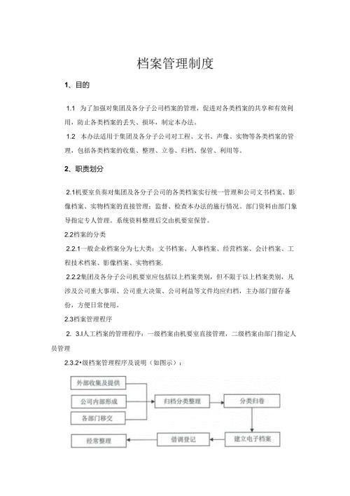 企业档案管理制度5篇精选.docx