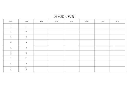 流水账记录表.docx