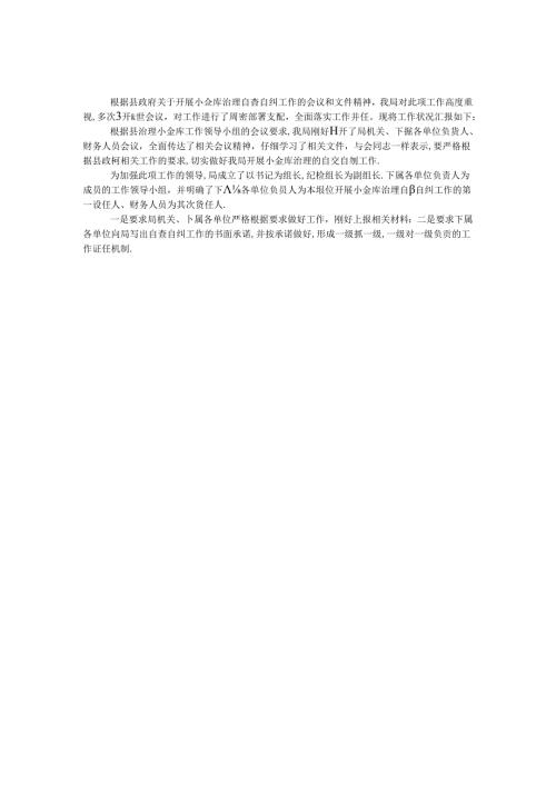小金库治理工作情况汇报.docx