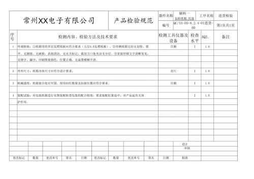 包转纸箱.托盘进货检验标准.docx
