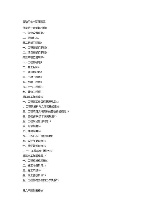 公司管理制度（适用于房地产公司）汇编.docx