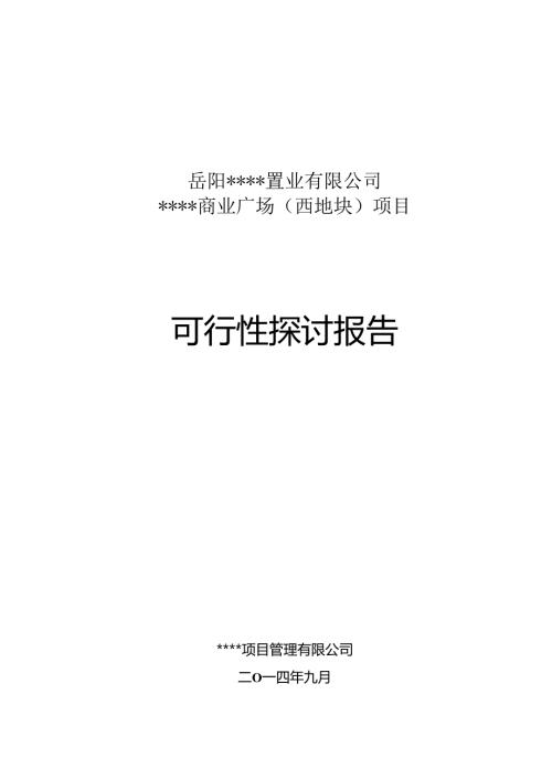 岳阳市XXXX商业广场可行性研究报告.docx