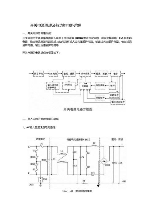 开关电源原理及各功能电路详解.docx