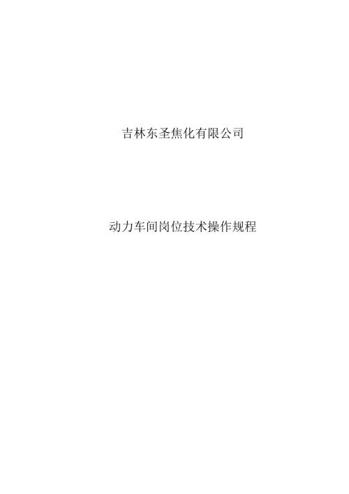 动力岗位操作规程.docx