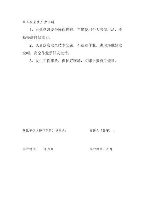 安全生产责任制（木工）.docx