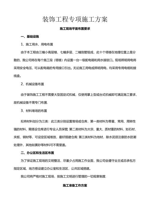 装饰工程专项施工方案.docx