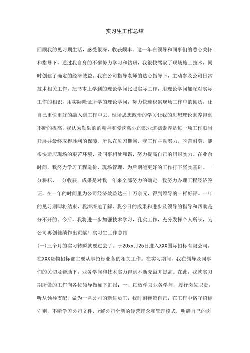 实习生工作总结.docx