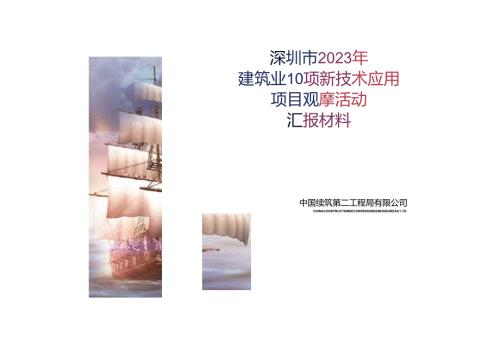建筑业10项新技术应用项目观摩汇报.docx