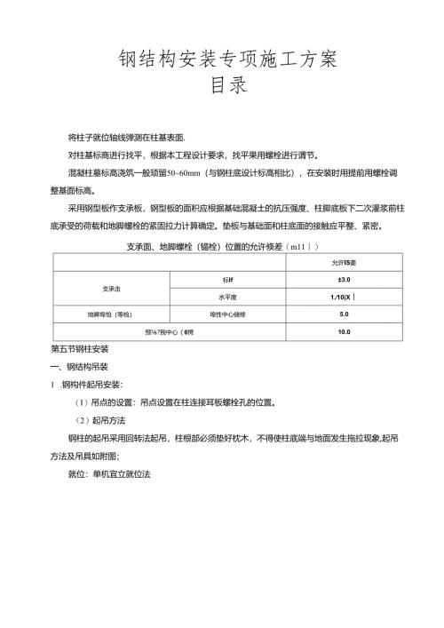 钢结构安装专项施工方案.docx