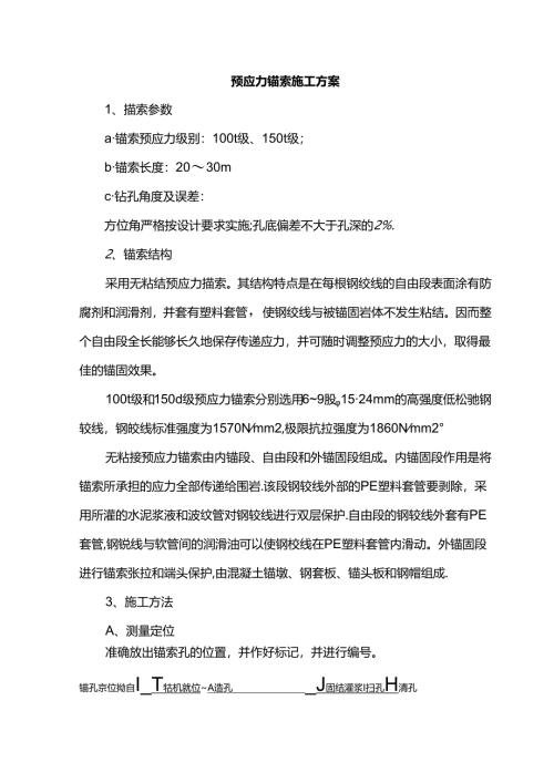 预应力锚索施工方案.docx