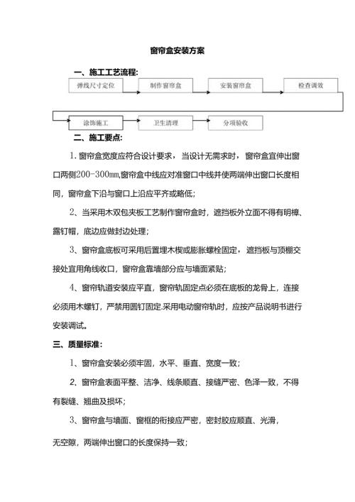 窗帘盒安装方案.docx