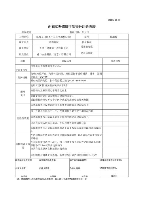 附着式升降脚手架提升（下降）后验收表.docx